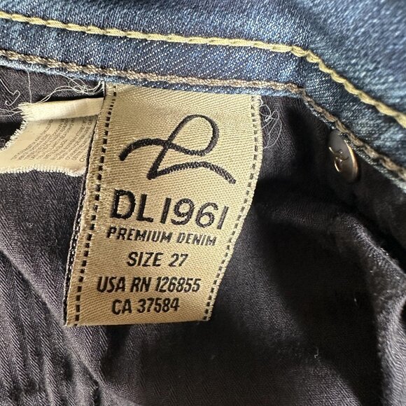 DL1961 Bootcut Jeans Women Size 27 Milano Solo 4-Way Stretch Comfort W28 L32 EUC - Picture 8 of 14